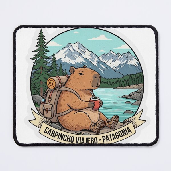 Item preview, Traveling Capybara: In Patagonia designed and sold by Capi Chill Co.