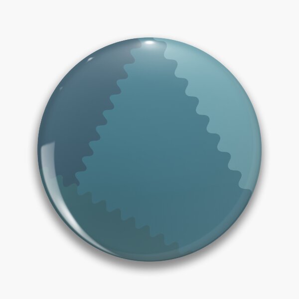 Item preview, Geometric pattern in aquamarine color with zigzag edge designed and sold by ZorianArt.