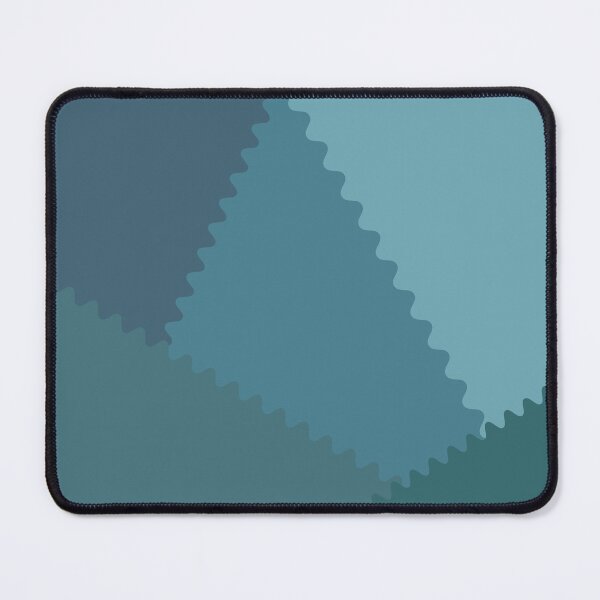Item preview, Geometric pattern in aquamarine color with zigzag edge designed and sold by ZorianArt.