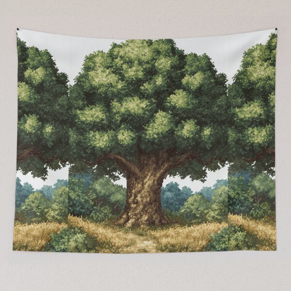 Item preview, Giant Ancient Forest Tree Pixel Art designed and sold by Piotrek0001.