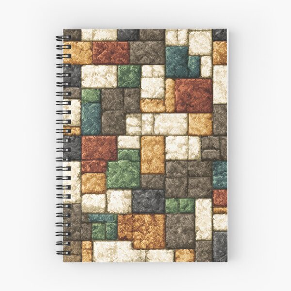 Item preview, Colorful Stone Block Wall Texture Pixel Art designed and sold by Piotrek0001.
