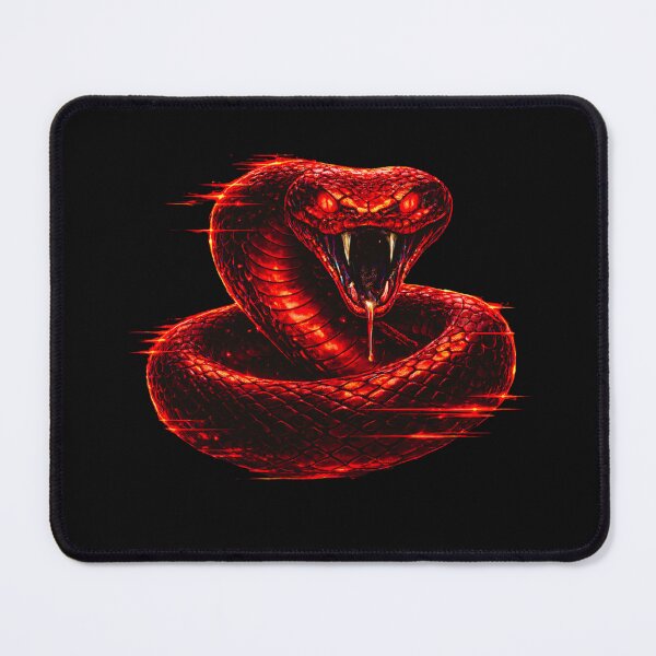 Item preview, Glitch Snake Red Neon – Cyberpunk Venom Predator designed and sold by UnglaublichGut.