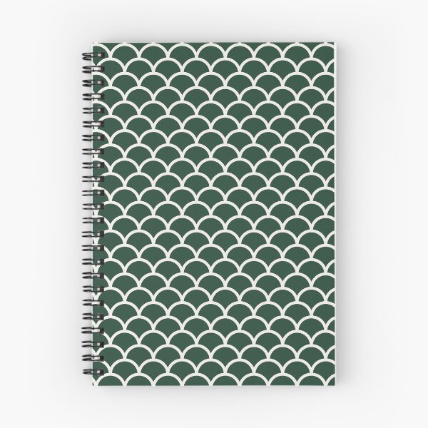 Item preview, Green And Cream Scales Pattern designed and sold by pattern-archive.