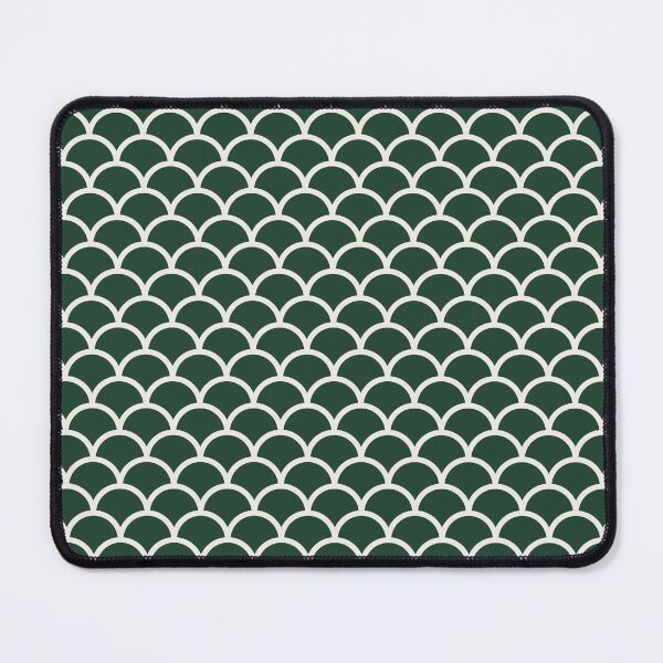 Item preview, Green And Cream Scales Pattern designed and sold by pattern-archive.