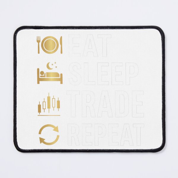 Item preview, Eat Sleep Trade Repeat – Funny Trading Quote Design for Traders & Investors designed and sold by WealthSmith.