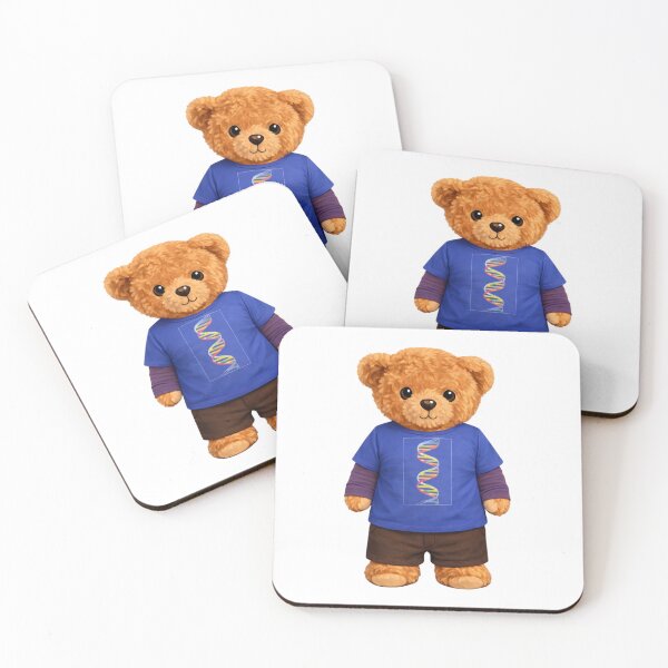 Item preview, Smart Science Teddy Bear with DNA Helix T-Shirt Illustration designed and sold by CuteBear87.