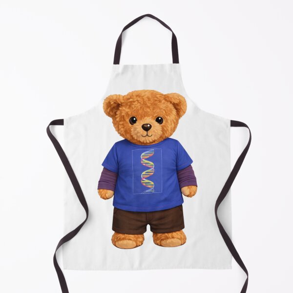 Item preview, Smart Science Teddy Bear with DNA Helix T-Shirt Illustration designed and sold by CuteBear87.