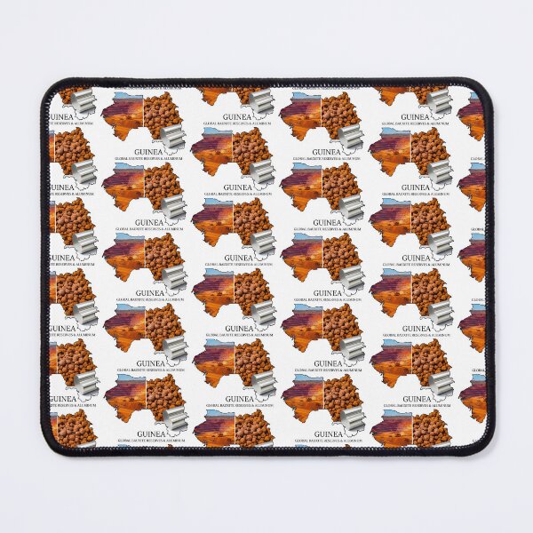 Item preview, Guinea Map Art - Global Bauxite Reserves & Aluminum Design designed and sold by AbulailArt.