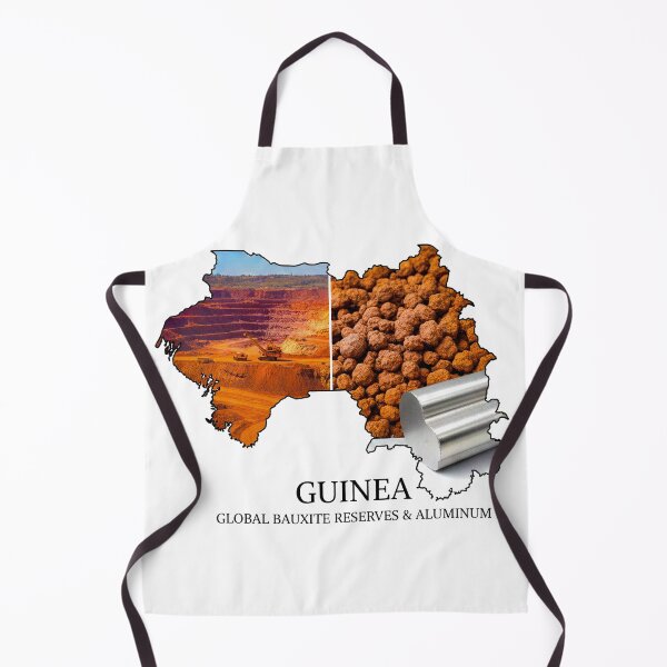 Item preview, Guinea Map Art - Global Bauxite Reserves & Aluminum Design designed and sold by AbulailArt.