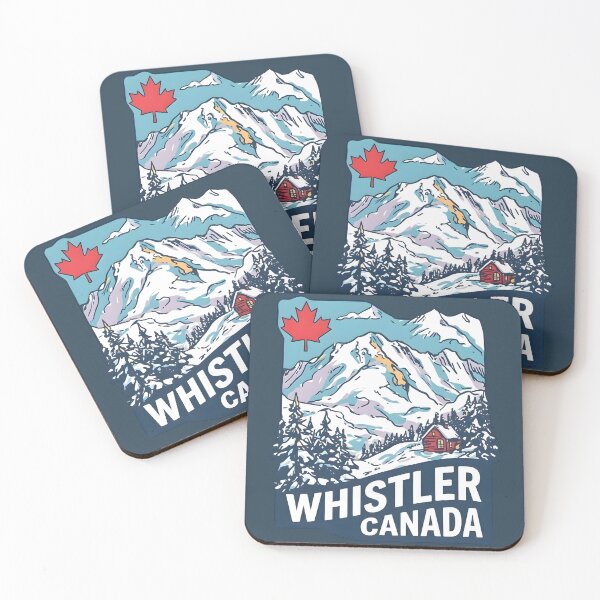 Item preview, Whistler BC Canada Ski Mountain Landscape Snowboarding designed and sold by HowToCanadian.