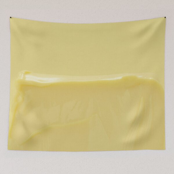 Item preview, Minimalist Butter Yellow Texture | Solid Creamy Pale Yellow Art designed and sold by Midnight Veil Designs.