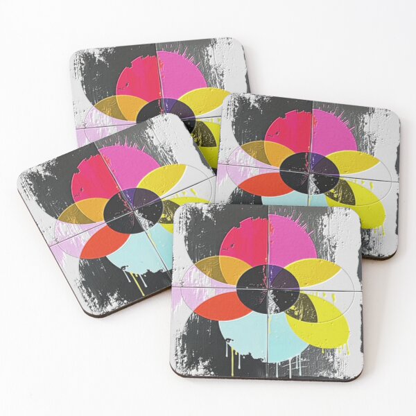 Item preview, radiant color wheel colorful distressed geometric abstract design designed and sold by SmashingDeals.
