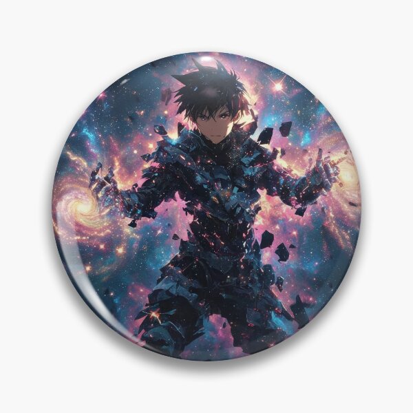 Item preview, Awakening of the Cosmic Sovereign: Epic Anime Protagonist Wielding Galaxy Energy designed and sold by MouradStudio.