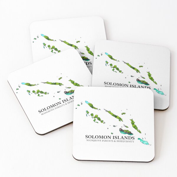 Item preview, Solomon Islands Map - Mangrove Forests & Biodiversity Art designed and sold by AbulailArt.