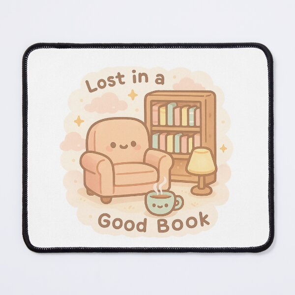 Item preview, Kawaii Book Lover Illustration with Read & Chill Quote - Cozy Reading Scene Design for Hobbyists designed and sold by DrainedUwU.