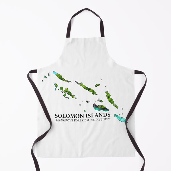 Item preview, Solomon Islands Map - Mangrove Forests & Biodiversity Art designed and sold by AbulailArt.
