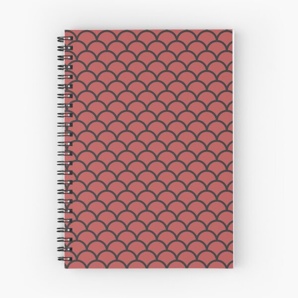 Item preview, Red And Charcoal Scales Pattern designed and sold by pattern-archive.