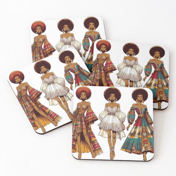 Item preview, Afro-Style Women Threesome Trend designed and sold by Indoni.