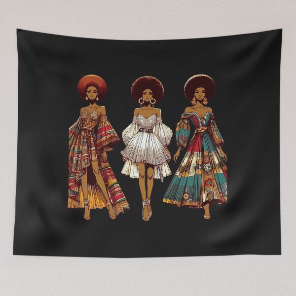Item preview, Afro-Style Women Threesome Trend designed and sold by Indoni.