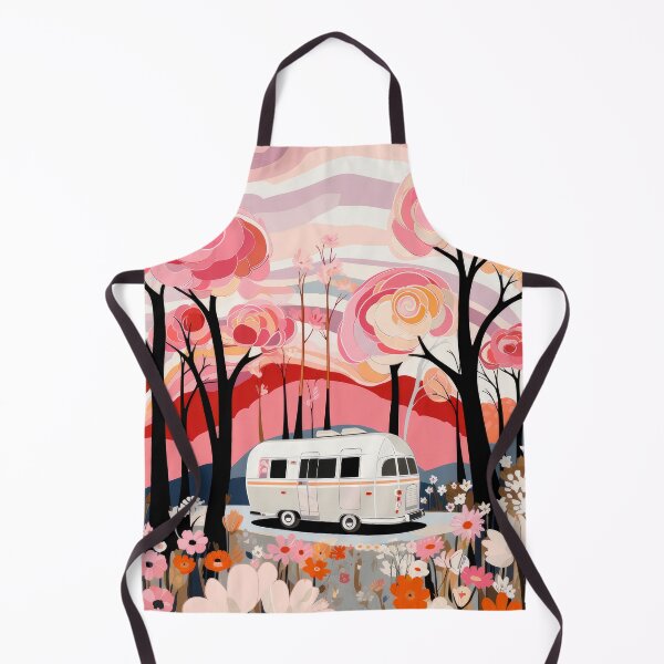 Item preview, Pink Spring - 1970's Retro Folk Art Camping designed and sold by GalleryOXO.