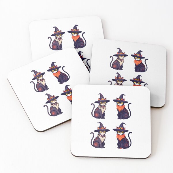 Item preview, Witch cats designed and sold by PatronesKawai.