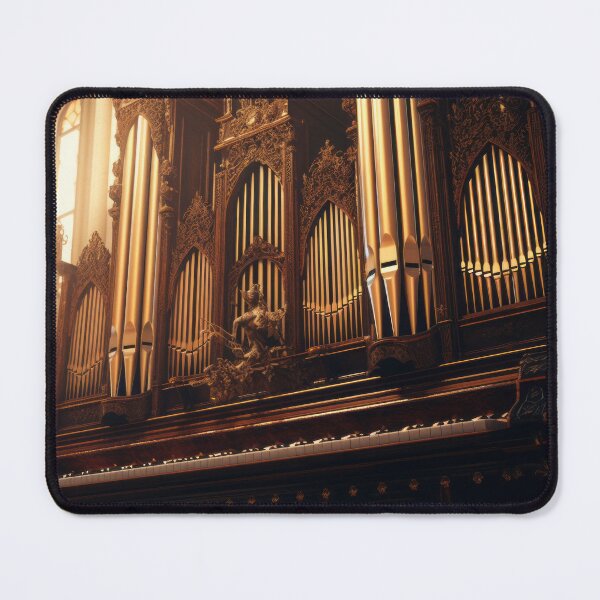 Item preview, Intricate Gothic Pipe Organ in Sunlit Cathedral designed and sold by pinkal.