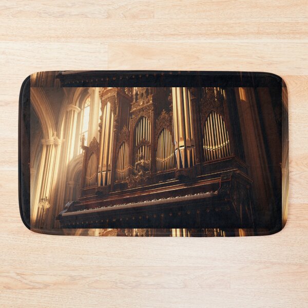 Item preview, Intricate Gothic Pipe Organ in Sunlit Cathedral designed and sold by pinkal.