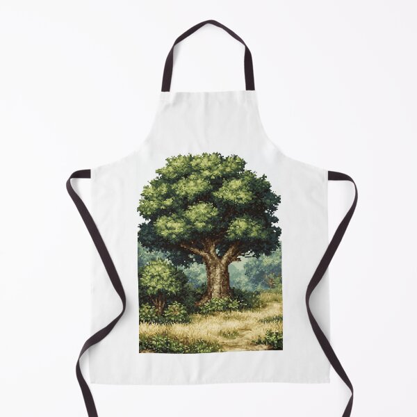 Item preview, Majestic Lone Tree on Grass Pixel Art designed and sold by Piotrek0001.