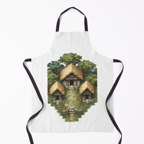 Item preview, Small Cluster of Village Huts Pixel Art designed and sold by Piotrek0001.