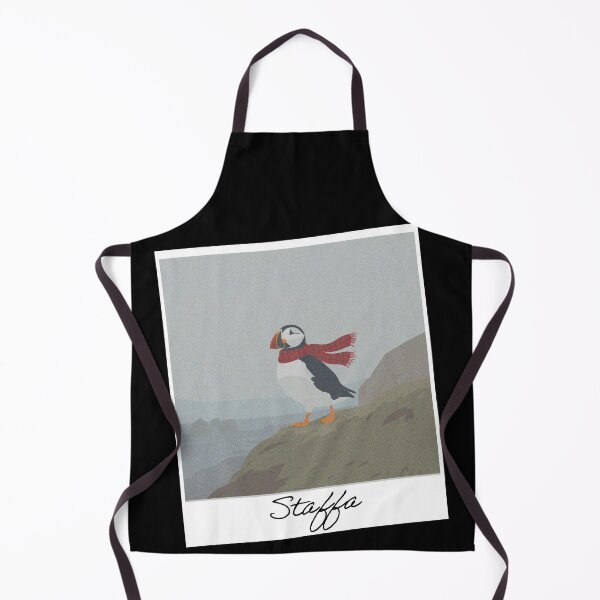 Item preview, Staffa Puffin in Tartan Scarf: Scottish Island Wildlife Art designed and sold by Loom on the Loch.