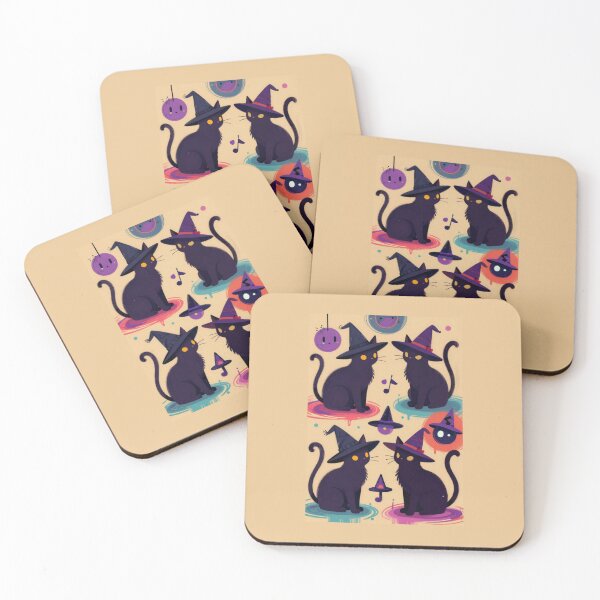 Item preview, Witch cats designed and sold by PatronesKawai.