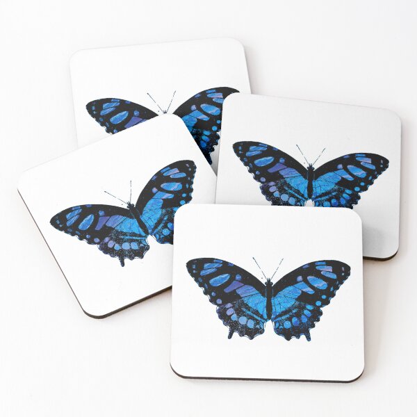 Item preview, Blue Vintage Butterfly designed and sold by greyjayarts.