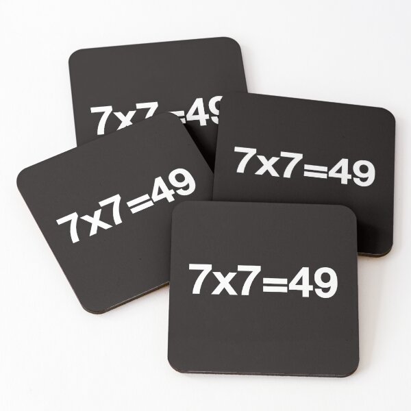 Item preview, 7x7=49 Logic Meme Bold Statement designed and sold by Artonmytee.