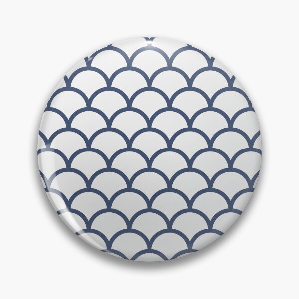 Item preview, White And Blue Scales Pattern designed and sold by pattern-archive.