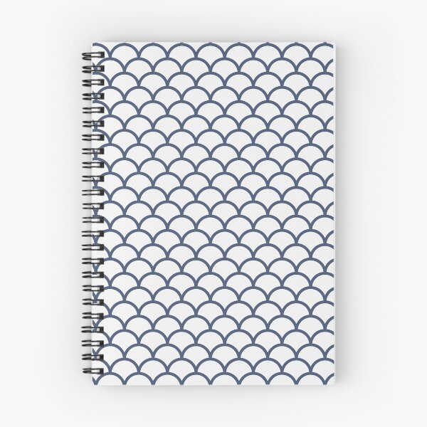 Item preview, White And Blue Scales Pattern designed and sold by pattern-archive.