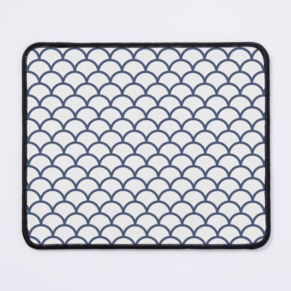 Item preview, White And Blue Scales Pattern designed and sold by pattern-archive.