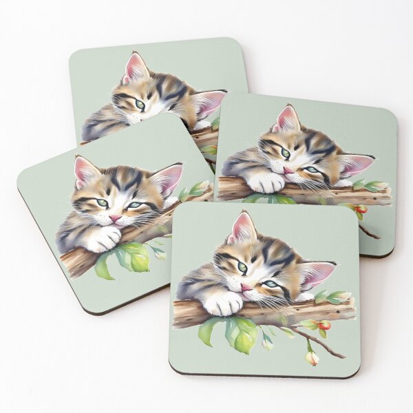 Item preview, Resting Tabby Kitten designed and sold by Calmersion Life.