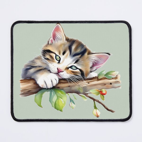 Item preview, Resting Tabby Kitten designed and sold by Calmersion Life.