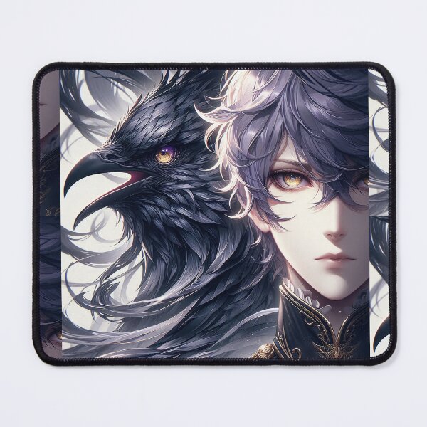 Item preview, Bond of the Black Feather: Enigmatic Anime Prince and His Shadow Raven Familiar designed and sold by MouradStudio.