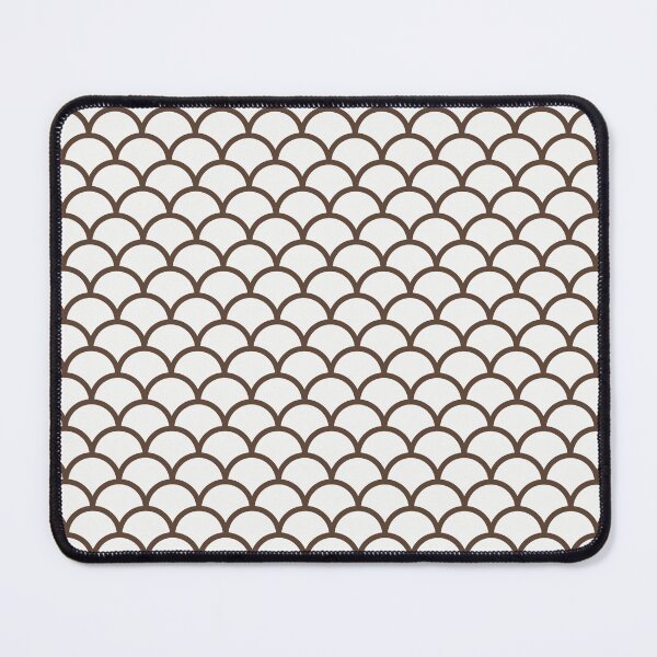 Item preview, White And Brown Scales Pattern designed and sold by pattern-archive.