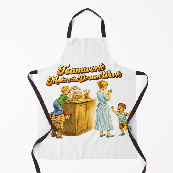 Item preview, Teamwork makes the Dream Work Funny Childhood Vintage style designed and sold by Dianefromamsterdam.
