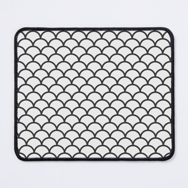 Item preview, White And Charcoal Scales Pattern designed and sold by pattern-archive.