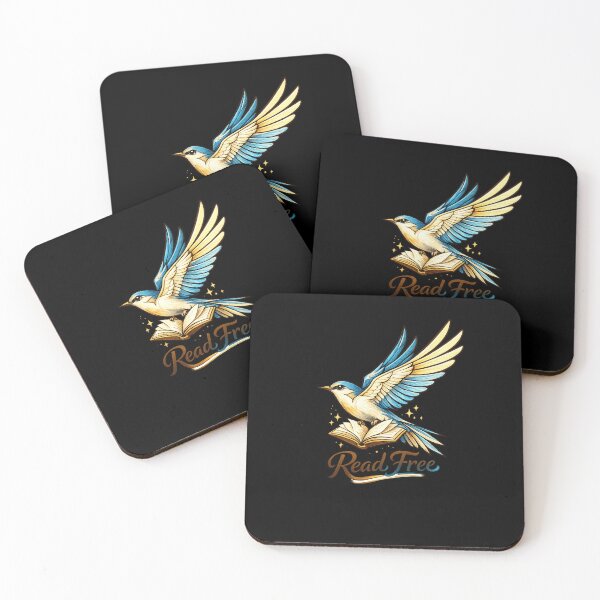 Item preview, Read Free Bird Book Design – Book Lover Freedom Reading Aesthetic designed and sold by Line-Mood1⭐️⭐️⭐️⭐️⭐️.