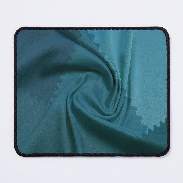Item preview, Seafoam geometric pattern with zigzag edge and swirled fabric effect designed and sold by ZorianArt.