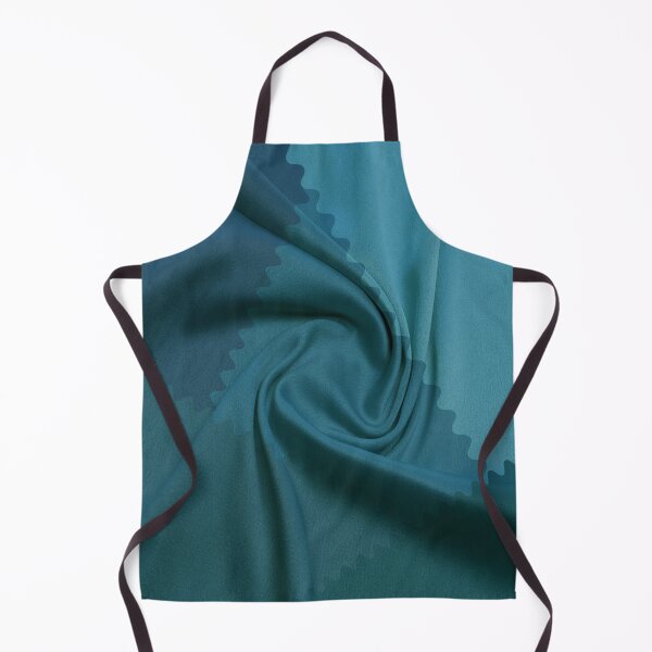 Item preview, Seafoam geometric pattern with zigzag edge and swirled fabric effect designed and sold by ZorianArt.