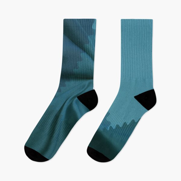 Item preview, Seafoam geometric pattern with zigzag edge and swirled fabric effect designed and sold by ZorianArt.