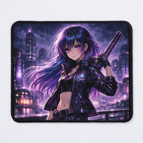 Item preview, Cyberpunk Street Warrior Anime Girl designed and sold by CyrilloArt.