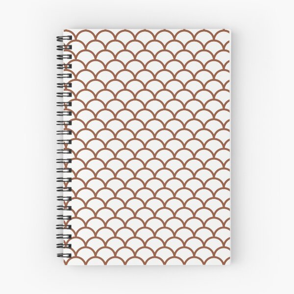 Item preview, White And Copper Scales Pattern designed and sold by pattern-archive.
