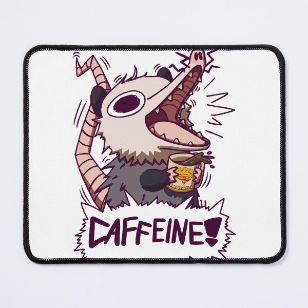 Item preview, Caffeine Opossum — Funny Coffee Animal Lover Design designed and sold by dittoon.