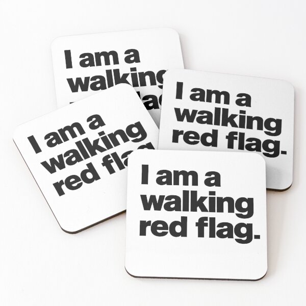 Item preview, I Am A Walking Red Flag Funny Quote Shirt, Sarcastic Humor Tee, Relatable Meme Design, Bold Typography Graphic designed and sold by Harbidge.